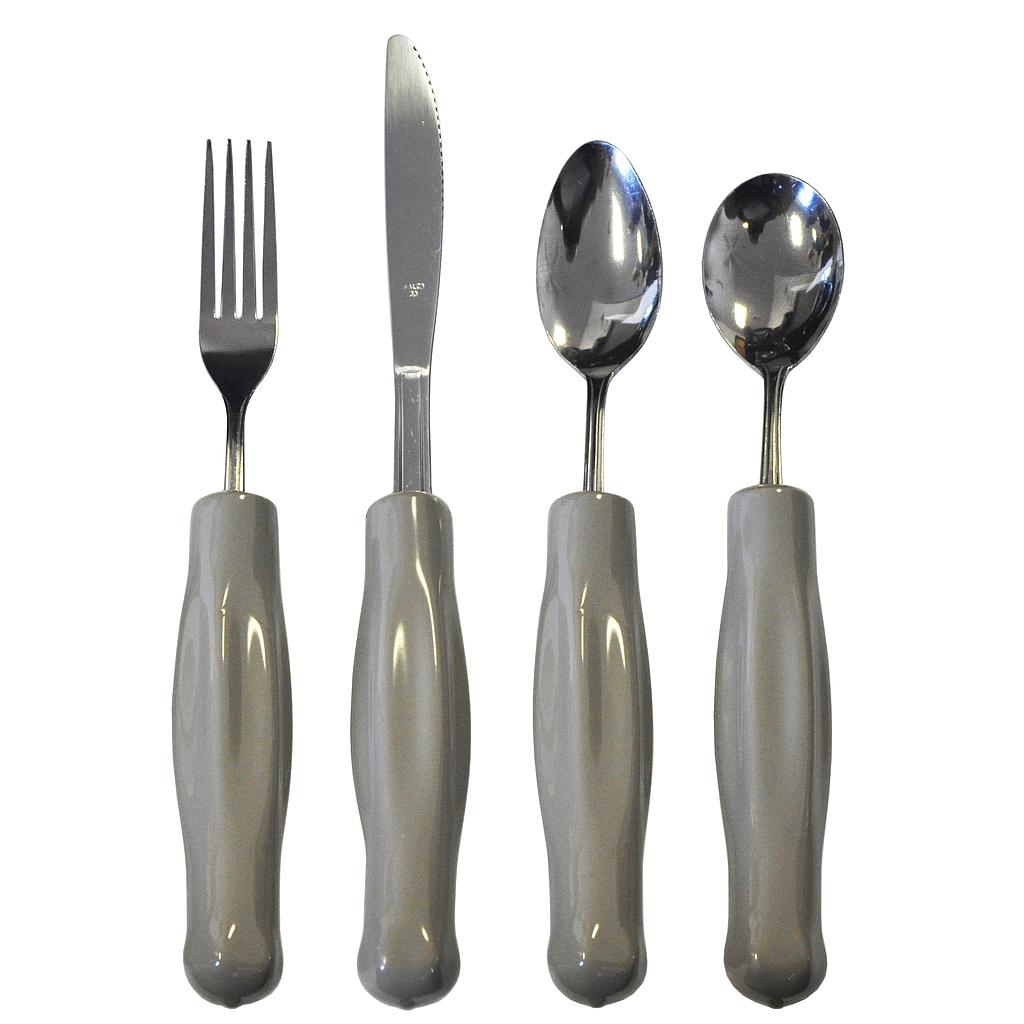 Adult-Wtd Utensils, Gray, Set/4