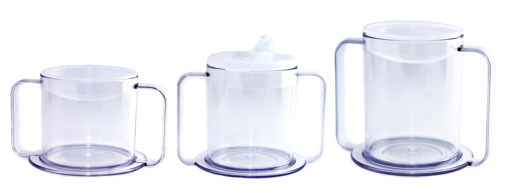 Clear 2 Handle Mugs