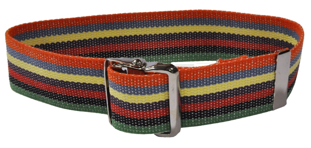 Gait Belts - Rainbow, Metal Buckle