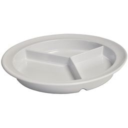 [15231] Partitioned Plate, 3 Compartment, Polycarbonate