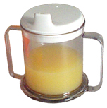 [16014] Two Handle Mug w/white spout Lid