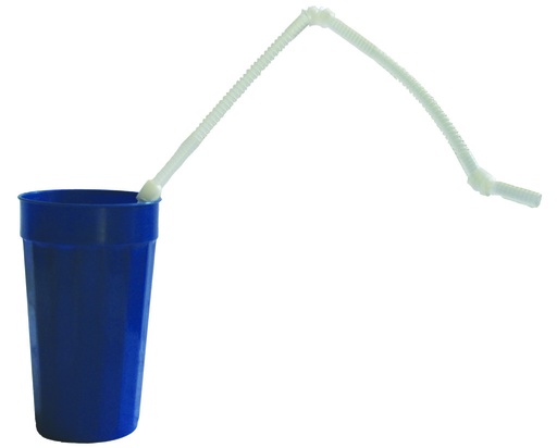 Extra-long, Flexible Drinking Straws, 28"…Pkg/5